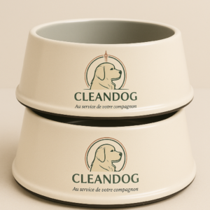 gamelle cleandog – acier inoxydable antidérapante (petit chien)
